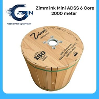 Zimmlink Mini Adss 6 Core 2000 meter | G652D Fiber Optic Cable Mini Adss