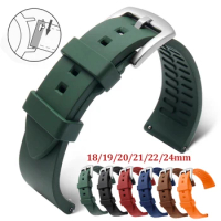 Sport Silicone Watch Band for Seiko Watrproof Rubber Straps for Rolex Water Ghost 18mm 19mm 20mm 21mm 22mm 24mm Universal