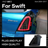 AKD Car Styling for Suzuki Swift Tail Lights 2004-2017 Swift LED Tail Light Rear Lamp DRL Signal Brake Reverse auto Accessories