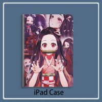 Kamado Nezuko Anime Case For Samsung Galaxy Tab A7 Lite 8.4 inch Case S9 Plus Tri-fold stand Cover Galaxy tab s6 lite Tab A8 S5e