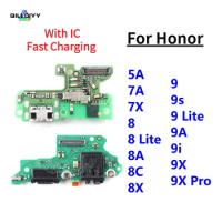 For Huawei Honor 8 9 Lite 8A 8C 8X 9s 9A 9i 9X Pro 5A 7A 7X USB Connector Charger Charging Board Port Dock Flex Cable