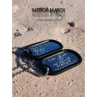 Kalung anjing dog tag glossy finish anti karat anti alergi tentara