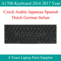 Origianl Laptop A1708 Czech Arabic Japanese Spanish Dutch German Italian Keyboard For Macbook Pro 13.3" A1708 Keyboard 2016 2017