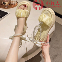 Tq · Blonshe Wedge Sandals untuk wanita dijual kasut tali untuk wanita Heels untuk wanita Heels sandal Flip Flops INS baru SH-0921034/3