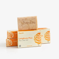 Liyoskin Sabun Lengkuas Plus Tea Tree Oil Anti Jamur Gatal Panu Jerawat Punggung Kombinasi Ampuh