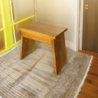 【吉迪市柚木家具】柚木小板凳 RPCH003(置物架 板凳 洗澡椅 實木 小椅子)