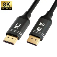 Cablecc DisplayPort 1.4 Cable 8K 4K 60Hz 144Hz Display Port Adapter For Video PC Laptop TV DP 1.4 Cable DP to DP Adapter