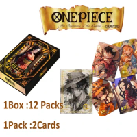 One Piece Collection Cards Japanese Anime Character Cards Metal Cards Luffy Sanji Nami TCG Booster Box Kid Toys Birthday Gifts