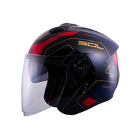 【SOL Helmets】SO-XP開放式安全帽 (領航員_黑/紅金) ｜ SOL安全帽官方商城