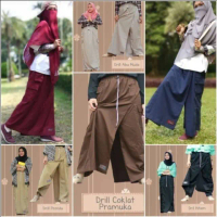 Rok Celana Out Door Muslimah Bahan Drill Premium Garasi Salwa Original