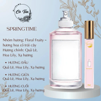 Nước hoa unisex Springtime 10ml - Hương hoa ly ly, quả lê, xạ hương - Phong cách tươi mới, trẻ trung