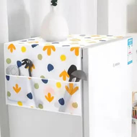 SK-C116 Cover Penutup Kulkas Anti Air Sarung Alas Taplak Kulkas Waterproof Dgn Tempat Penyimpanan PO