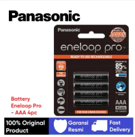 Eneloop Panasonic Pro | Std Baterai Rechargeable AAA (A3) Batre - E.Pro A3 4pc