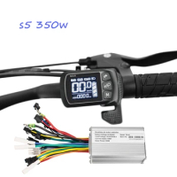 24V/36V/48V 350W Ebike Brushless Controller Part With Lcd Display S5 Electric Bike Conversion Kit Ebike Accessories