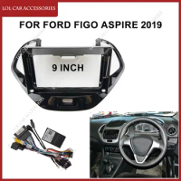9 Inch For Ford Figo Aspire FREESTYLE 2019 Stereo Car Radio Android GPS MP5 Player 2Din Head Unit Fascia Panel Dash Casing Frame