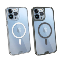 【hoda】iPhone 13 Pro Max 6.7 MagSafe 晶石鋼化玻璃軍規防摔保護殼