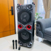 Speaker NIKO WTD12A Double speaker Bluetooth Portabel 12Inchi x2 dengan 2 Mic Wireless Tinggi 115cm 