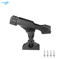 ABS Adjustable Boat Fishing Rod Rack Holder Device Pole Kayak Support Fixer Fix Pole Rotatable Mount Inflatable Boat Accessories
