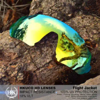 HKUCO For Flight Jacket Sunglasses Polarized Replacement Lenses
