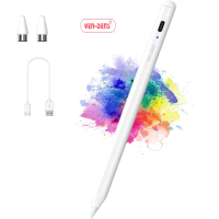 【Ven-Dens】全新二代款 Apple Pencil iPad磁力吸附 iOS/安卓 通用款 觸控筆(附筆頭*3+充電線 原廠1年保固)