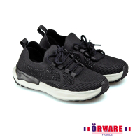 【ORWARE】飛織水鑽休閒鞋(652194-02 華爾滋皮鞋)