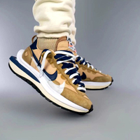 免運 2021新款 最新配色 Sacai x Nike VaporWaffle 3.0 棕藍 雙鉤 DD1875-200
