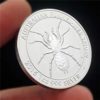 2015 1 Oz 999 Silver Copy Specie Funnel-web Spider Commemorative Coin Replica