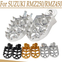 For SUZUKI RMZ250 RMZ450 RMX450Z RMZ 250 450 RMX 450Z 2010 - 2017 Footrest Footpeg Foot Pegs Rests Pedal 2016 2015 2014 2013 12