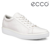 ECCO SOFT 60 W 柔酷輕盈百搭皮革休閒鞋 女鞋 白色