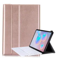 PU Leather Smart Case with Touch Keyboard for Samsung Galaxy Tab S7 S8 2022 T870/T875 X700 X706 Keyboard Cover+Stylus