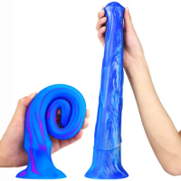 Dildo Set Blue Mixed Color Soft Silicone Thick Horse Dildo Female Masturbation Long Anal Toys Large Animal Penis Dildo Buttplug