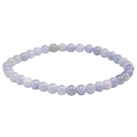 【漢石齋】天然翡翠A貨 手珠手串 紫羅蘭種帶黃翡(4.5-5.5mm/ 37pcs)