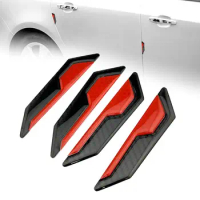 4PCS Universal Car Door Anti-Collision Strip Body Stickers Modified Reflective Warning Stickers Handle Protector Decorative