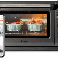 Tovala Smart Oven Pro, 6-in-1 Countertop Convection Oven Toast, Steam, Air Fry, Bake- Smartphone Control Steam &amp; Air Fryer Oven