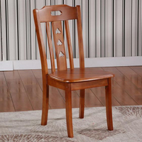 特價實木椅子家用靠背簡約現代餐椅原木全實木餐廳白色餐桌椅子凳 【麥田印象】