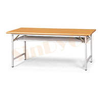 【鑫蘭家具】木紋色檯面折合桌W180*D90cm 會議桌 洽談桌 書桌 工作桌 閱讀桌