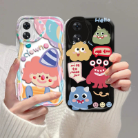 เคสการ์ตูนสำหรับ OPPO A58 A78 A17 A17K A16 A16S A54S A57 A77S A15 A15S A5S A12 A3S A7 A53 A74 A95 A3