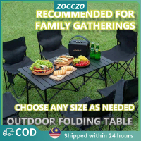 【ZOCCZO】Compact Foldable Egg Roll Table - Lightweight Aluminum Camp Table for Picnics, BBQs & Outdoo