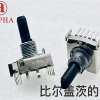 2 PCS ALPHA rotary band switch, 2-pole, 4-speed power amplifier, audio SR1712F-0204-20F, axis length 20mm