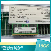 1 Pcs For SK Hynix RAM 16GB HMCG78AGBSA092N 16G 1RX8 DDR5 5600B Notebook Memory
