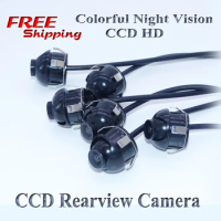 Free shiping CCD HD 360 degree car rear view camera front view side view reversing backup rearview