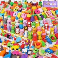 70 Pack Animal Erasers for Kids Bulk Desk Pets Classroom Prizes Treasure Toys for Classroom Supplies