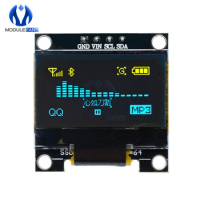 0.96 Inch I2C IIC Serial 128X64 128*64 Blue OLED LED Display Module Compatible For Arduino STM32 Controller Driver Board 3V 5v