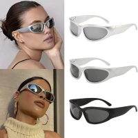 2/3pcs Fashionable Men and Women High-end Y2K Square Bicycle Glasses Resistant Outdoor Hiking UV400 