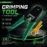 Tang Krimping Crimping Tool RJ45 Cat 5 Cat 6 & RJ11 Tester RJ45 RJ11 Kabel LAN Jaringan Network Kabe
