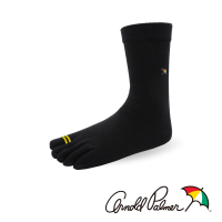 【Arnold Palmer】健康五趾休閒長襪-黑(五趾襪/五指襪/長襪)