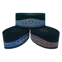 Songkok Nasional Motif Batik - Peci Hitam Etnik Budaya