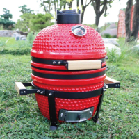 【LOGIS】控溫陶瓷烤肉爐(煙燻烤肉 BBQ陶瓷燒烤爐 居家☆外木炭烤肉架)