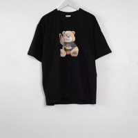 Acme De La Vie Kaos ADLV TEDDY TSHIRT BOY DONUT CHOCOLATE BLACK TSHIRT 100% ORIGINAL