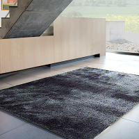 范登伯格 - 凱特 混織長毛地毯 (黑灰色 - 140x200cm)